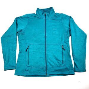 Patagonia Womens R1 Regulator Grid Fleece Teal Full Zip Polartec Jacket Medium